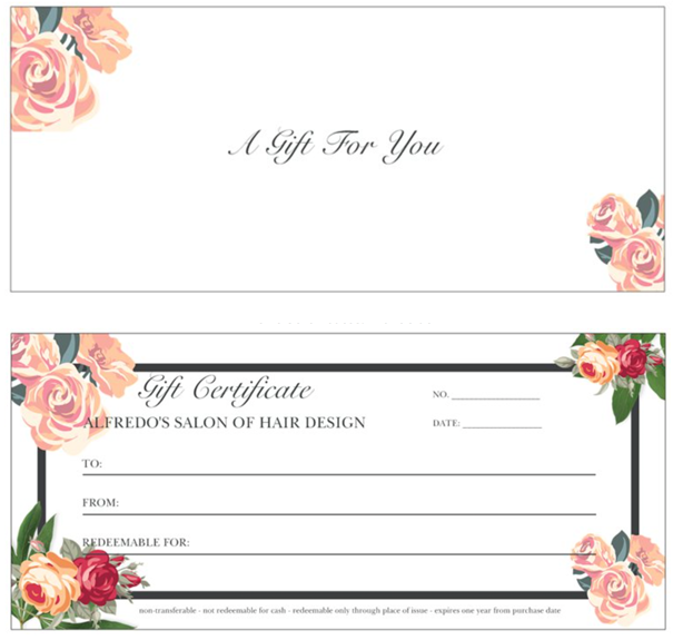 Mother's Day Gift Certificates